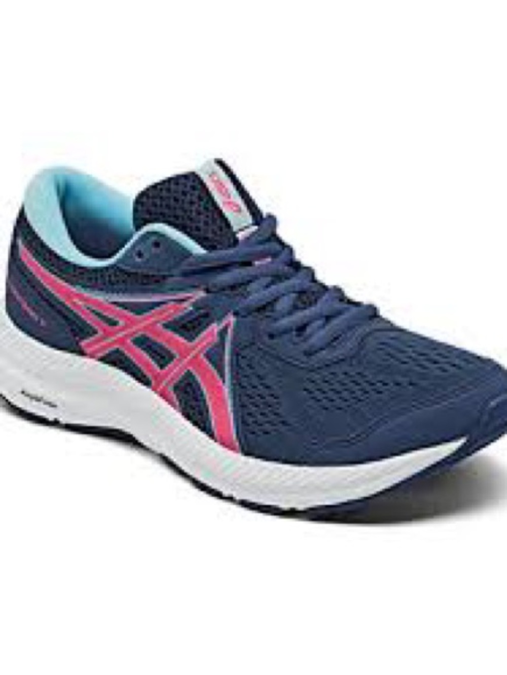 ASICS Contender 7 Gel Blue Pink Running Walking Shoes Womens Size 8.5 Sneakers